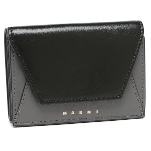 マルニ 三つ折り財布 ミュゼオ ミニ財布 ブラック マルチ レディース MARNI PFMO0056U1 P2644 Z2L38