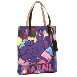 マルニ トートバッグ パープル マルチ メンズ レディース MARNI SHMP0091U0 P5336 00C80 A4対応