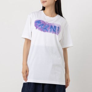 マルニ Tシャツ 半袖カットソー トップス ホワイト メンズ レディース MARNI HUMU0198PB USCV02 HMW01