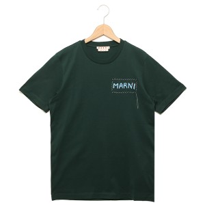 マルニ Tシャツ カットソー レギュラーフィット オーガニックコットン グリーン メンズ レディース ユニセックス MARNI HUMU0198X0 UTC01