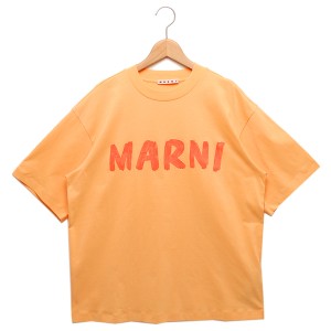 マルニ Tシャツ 半袖Tシャツ トップス オレンジ レディース MARNI THJET49EPH USCS11 LOR08