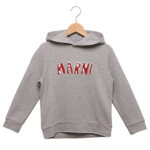 マルニ スウェット フード付きスウェットシャツ キッズ ロゴ グレー ベビー MARNI M00820M00ND IERIA 0M903