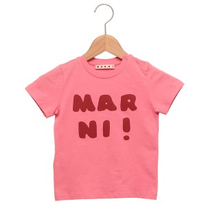 マルニ Tシャツ カットソー ベビー ロゴ ピンク キッズ MARNI M00916M00HZMT65B 0M338