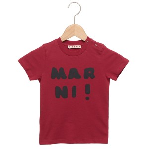 マルニ Tシャツ カットソー ベビー ロゴ レッド キッズ MARNI M00916M00HZMT65B 0M400