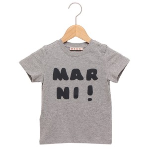 マルニ Tシャツ カットソー ベビー ロゴ グレー キッズ MARNI M00916M00HZMT65B 0M903