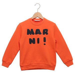 マルニ スウェット クルーネック スウェットシャツ キッズ ロゴ オレンジ キッズ MARNI M00935M00NI IERIA 0M428