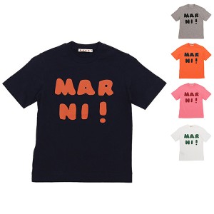 マルニ Tシャツ・カットソー ロゴプリントクルーネックTシャツ キッズ 子供服 ロゴ キッズ 子供服 MARNI M00934M00HZ MT163U