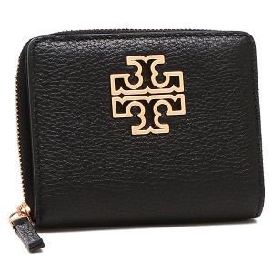 トリーバーチ アウトレット 二つ折り財布 ブリテン ミニ財布 ブラック レディース TORY BURCH 146708 001