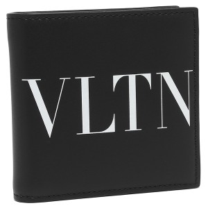 ヴァレンティノ 二つ折り財布 VLTNロゴ ブラック メンズ VALENTINO GARAVANI 3Y2P0577 LVN 0NI
