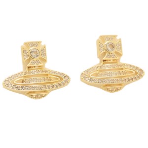 ヴィヴィアンウエストウッド ピアス アクセサリー ゴールド レディース VIVIENNE WESTWOOD 62010318 R406 HERMINE BAS RELIEF EARRINGS G