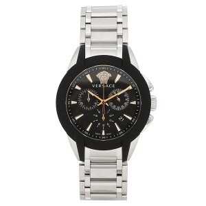 ヴェルサーチ 時計 腕時計 メンズ VERSACE VEM800218 ブラック シルバー
