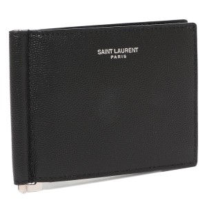 サンローラン 財布 二つ折り財布 ビルクリップ ウォレット ブラック メンズ SAINT LAURENT PARIS 378005 BTY0N 1000