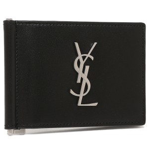 サンローランパリ 二つ折り財布 カサンドラ ブラック メンズ SAINT LAURENT PARIS 485630 0SX0E 1000