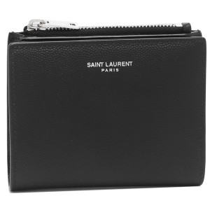 サンローランパリ 二つ折り財布 コインケース ブラック メンズ SAINT LAURENT PARIS 575789 BTY0N 1000