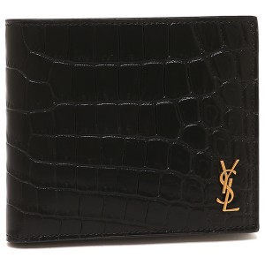 サンローランパリ 二つ折り財布 タイニーカサンドラ ブラック メンズ SAINT LAURENT PARIS 607727 DZEDW 1000