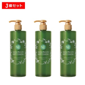 【15％OFFクーポン】サンタマルシェ 薬用 ディープクレンジング 3個セット クレンジングジェル 緑茶 W洗顔不要 メイク落とし 医薬部外品