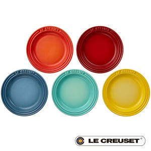 ル・クルーゼ ミニ・ラウンド・プレート(5枚入り)レインボー 皿 lecsto LE CREUSET ルクルーゼの通販はau PAY