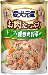 愛犬元気缶 ビーフ＆緑黄色野菜入り 375G