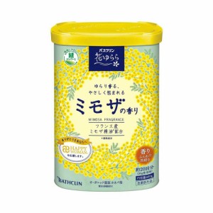 【医薬部外品】バスクリン 花ゆらら ミモザの香り 600g