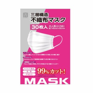 AI‐WILL 使い切りマスク 小さめサイズ 30枚【20個セット】▼返品不可