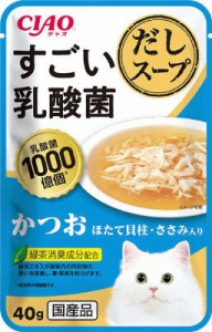 CIAOすごい乳酸菌だしスープ かつお ほたて貝柱・ささみ入り