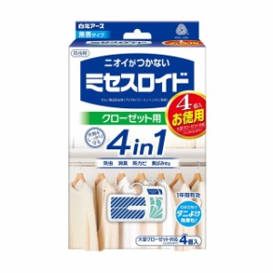 白元アース ミセスロイド クローゼット用 1年防虫 4個入