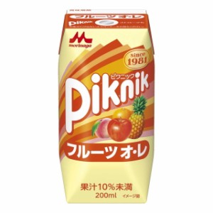 ◆森永ピクニックフルーツオ・レ 200ML【12本セット】