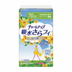 チャームナップ 吸水さらフィ 長時間快適用（70cc）羽なし パウダーの香り 16枚