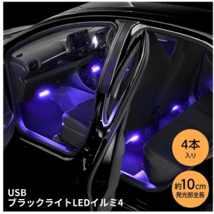 セイワ USBブラックライトLEDイルミ4 F343