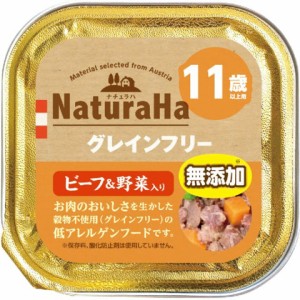 ナチュラハ　グレインフリー　ビーフ＆野菜入り　１１歳以上用１００ｇ