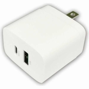 HIDISC USB PD・QC対応 Type‐C／A 20W AC充電器 1個