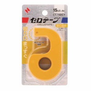 ニチバン CT小巻カッター付まっすぐ切れるタイプ黄 1個