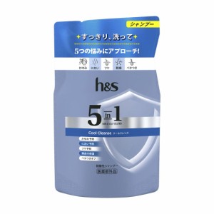 【医薬部外品】h＆s（エイチアンドエス）5in1クールクレンズシャンプー詰め替え 290g