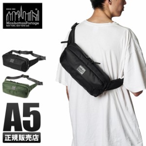 商品レビューで+5%｜マンハッタンポーテージ ブラックレーベル ボディバッグ ウエストバッグ 横型 Manhattan Portage BLACK LABEL mp1129