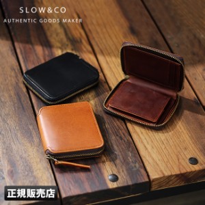 商品レビューで+5%｜SLOW スロウ 財布 二つ折り財布 ミニ財布 小さい財布 box型小銭入れ 本革 レザー ハービー ミニウォレット メンズ レ