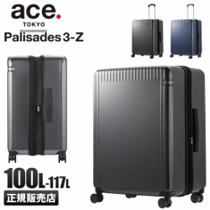 商品レビューで+5%｜エース スーツケース LLサイズ XL 100L 117L 大型 大容量 静音 無料受託 拡張機能付き ストッパー付き 158cm以内 パ