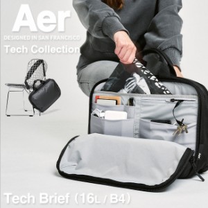 商品レビューで+5%｜エアー ビジネスバッグ Aer Tech Brief メンズ ブランド 50代 40代 2WAYブリーフケース 大容量 防水 通勤 A4 B4 16L 