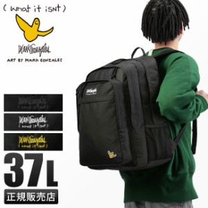 商品レビューで+5%｜ワット イット イズント アート バイ マークゴンザレス リュックサック 37L B4 What it isNt ART BY MARKGONZALES 2H