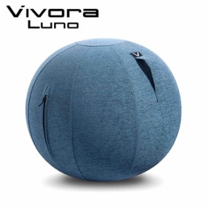 【 送料無料 】 Vivora シーティングボール ルーノ シェニール ブルー ビボラ LUNO ソファ 椅子 いす バランスボール オフィス リビング 