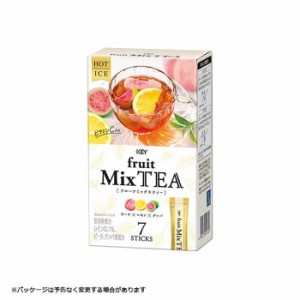 キーコーヒー フルーツミックスティー 7本入り 紅茶 ピーチ レモン グァバ インスタント アイスティー【キャンセル 返品 交換不可】