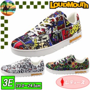 2022　LM-GS0002　ラウドマウス　レディース スパイクレス　ゴルフ シューズ　カジュアル　キャンバス地　Loudmouth　