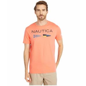 ナウティカ メンズ シャツ トップス Nautica Flags Tee Orange