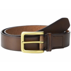フォッシル メンズ ベルト アクセサリー Morrison Leather Belt Dark Brown
