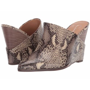 ジェシカシンプソン レディース ヒール シューズ Heilo Neutral Glossy Desert Snake Print Fabric