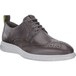エコー メンズ ドレスシューズ シューズ ST1 Hybrid Lite Brogue Oxford Magnet Full Grain Leather