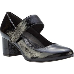 ウォーキング クレイドル レディース オックスフォード シューズ Jackie 2 Mary Jane Pump Black Tumbled Patent