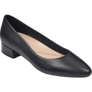 イージースピリット レディース スニーカー シューズ Caldise Pointed Toe Pump Black Leather