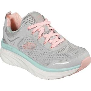 スケッチャーズ レディース スニーカー シューズ Relaxed Fit D'Lux Walker Infinite Motion Sneaker Gray/Coral