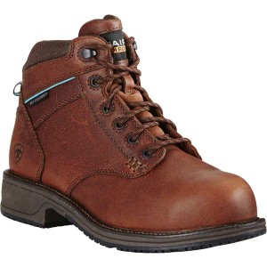 アリアト レディース ブーツ&レインブーツ シューズ Casual SD Composite Toe Lace Work Boot Nutty Brown Full Grain Leather