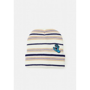 サンタクルーズ メンズ 帽子 アクセサリー SCREAMING MINI HAND STRIPE BEANIE UNISEX - Beanie - white white/off-white